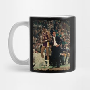 Kareem Abdul Jabbar and Pat Riley 1985 Mug